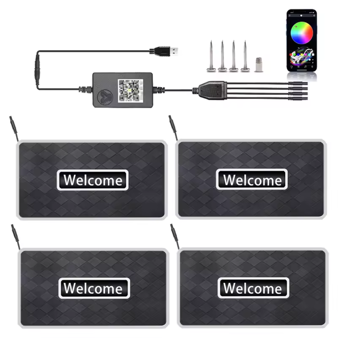 GlowMatz™ Custom RGB LED Car Mats