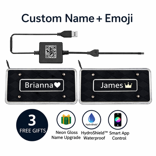 GlowMatz™ Custom RGB LED Car Mats